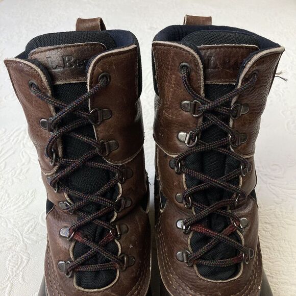 LL Bean Gore-Tex Boots Men 9 Brown Vintage Insulated Maine Hunting Shoe Winter - Picture 3 of 16
